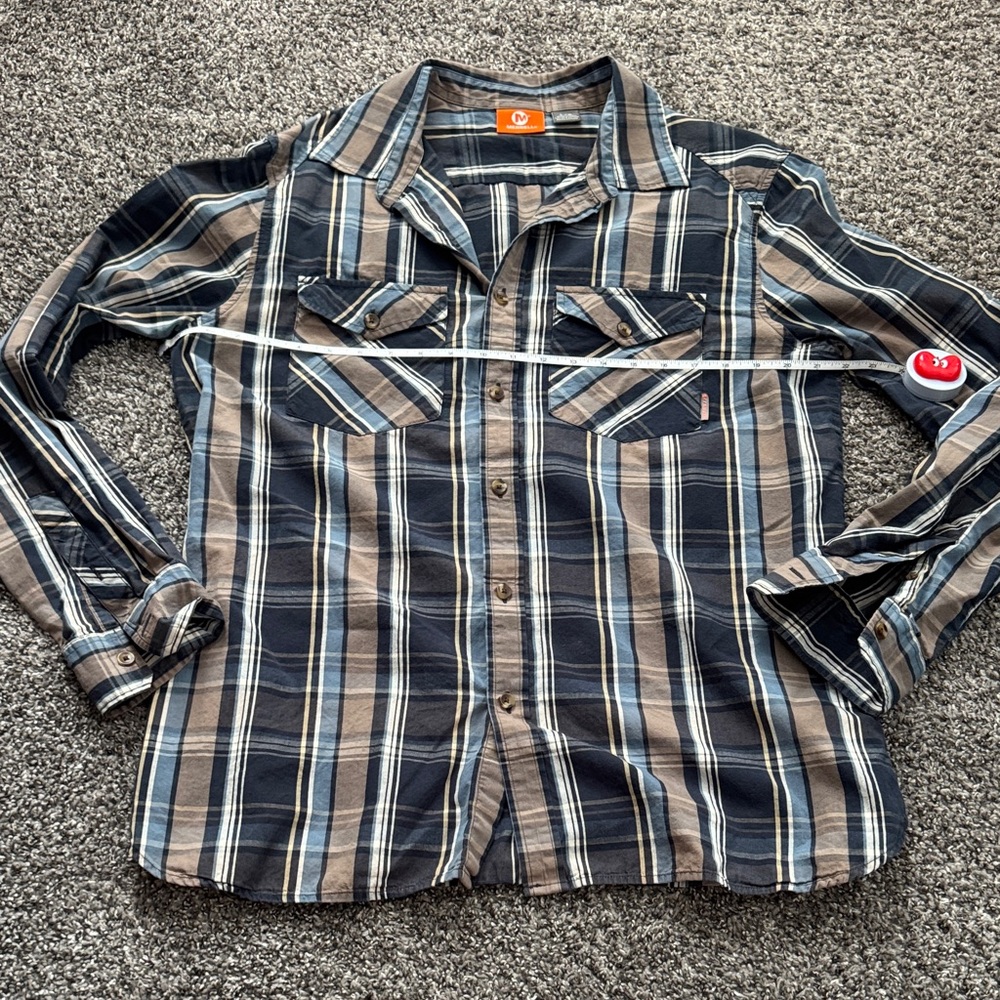 Merrill Men’s Button Down Plaid Shirt